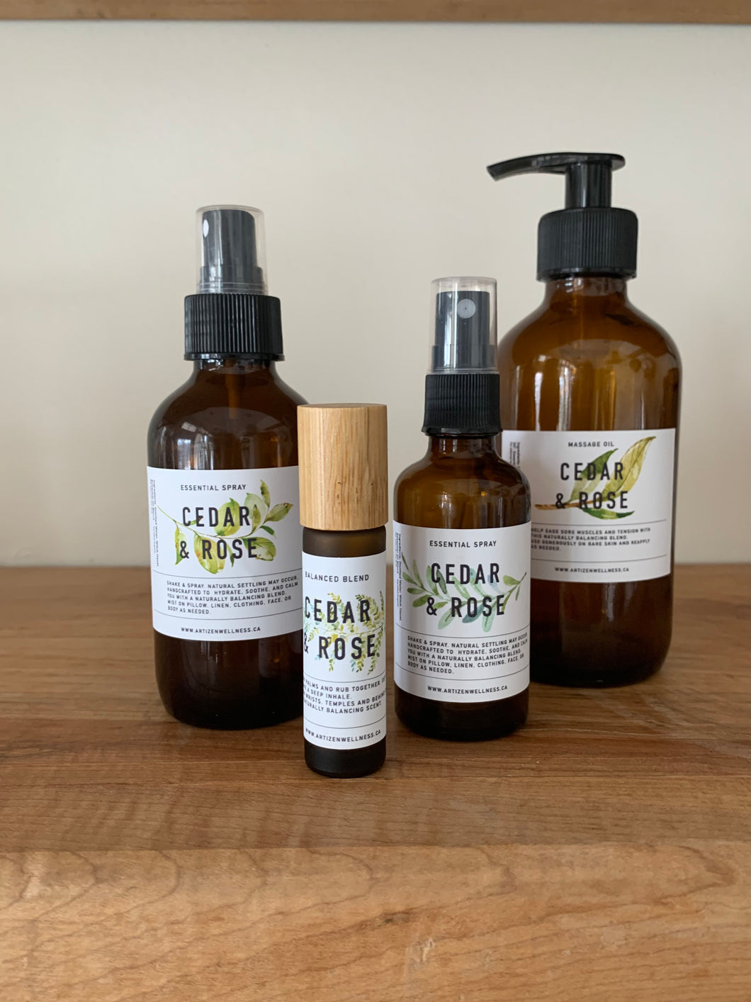 Cedar & Rose Massage Oil